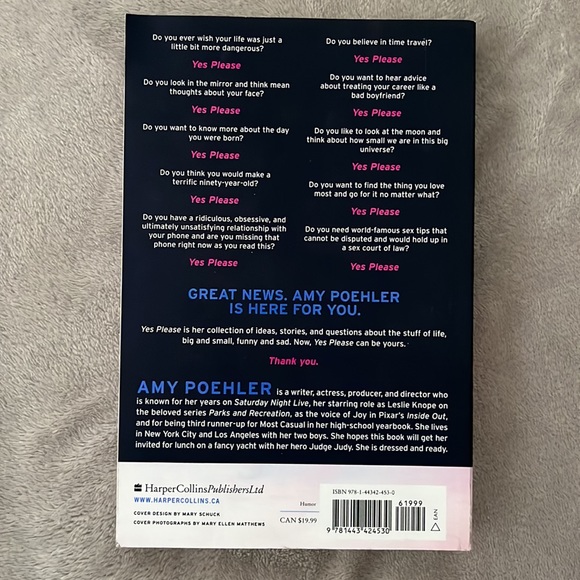 3/$15 Yes, Please by Amy Poehler paperback book - Picture 4 of 4